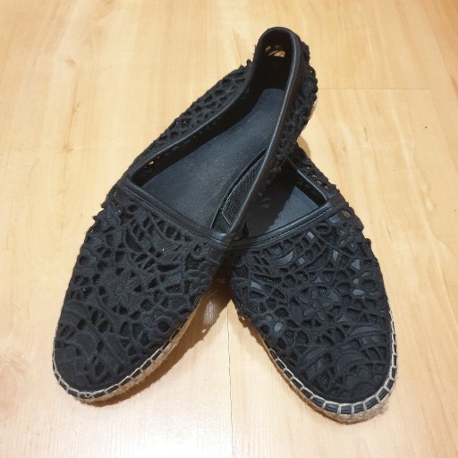 Zdjęcie oferty: Espadryle ALDO koronka, czarne, r.38