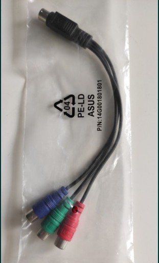 Zdjęcie oferty: Przejściówka S-Video 7-pin na 3 RCA RGB Asus