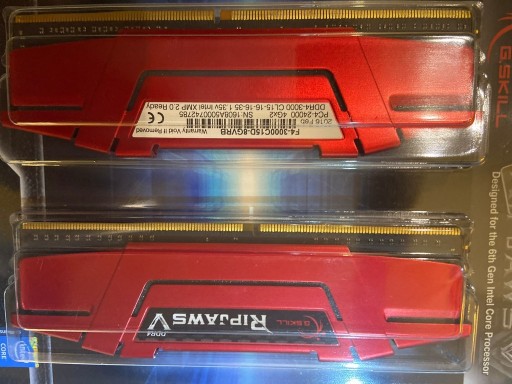 Zdjęcie oferty: Pamięć GSKILL RIPJAWS DDR4-3000 CL15 2x4 GB