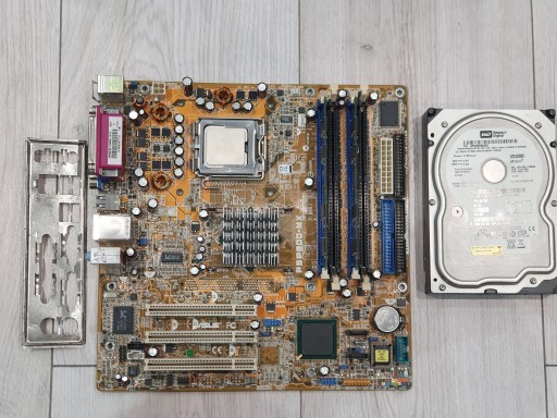 Zdjęcie oferty: Retro zestaw ASUS P5P800-MX 2x512 DDR400 Pentium 4 3.2 Dysk 40GB SATA