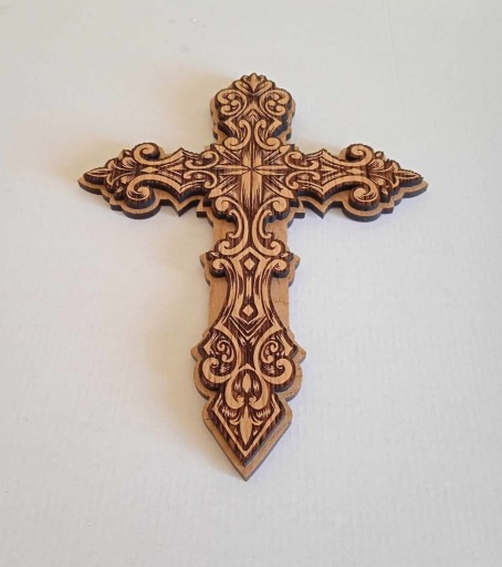 Zdjęcie oferty: Drewniany krzyż ścienny. 25 cm