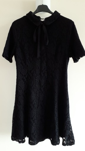Zdjęcie oferty: Sukienka wizytowa czarne kwiaty New Look r. 36