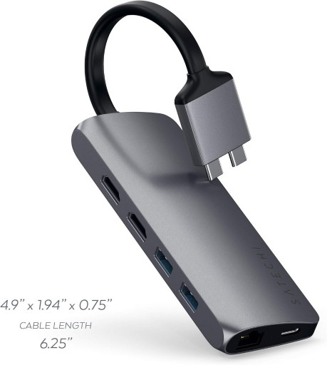 Zdjęcie oferty: Podwójny adapter SATECHI Type-C dla MacBooka