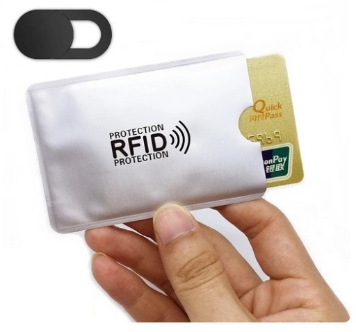 Zdjęcie oferty: Etui na kartę RFID + osłona na kamerę - wys. 24 h