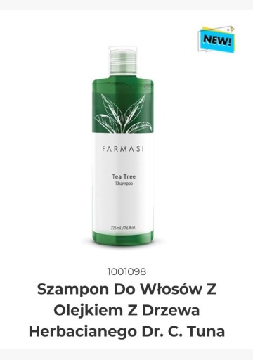 Zdjęcie oferty: Farmasi szampon z olejkiem Tea Tree