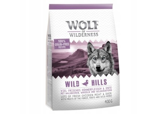 Zdjęcie oferty: Wolf of Wilderness Adult Wild Hills kaczka 10x400g