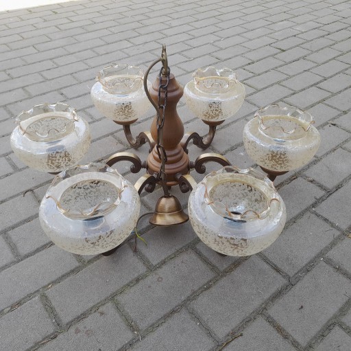 Zdjęcie oferty: Lampa 6 ramienna stylowa do salonu 