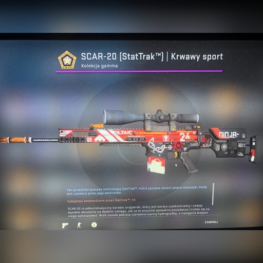 Zdjęcie oferty: SCAR-20 (StatTrak) Blood Sport