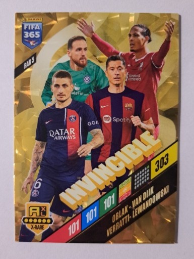 Zdjęcie oferty: PANINI FIFA 365 2024 TOP MASTER INVINCIBLE 5 RAR 5