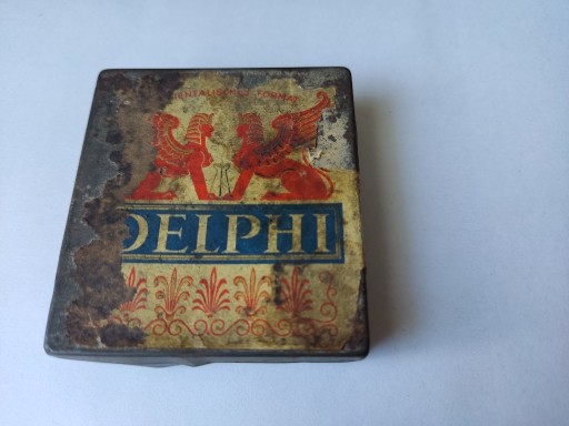 Zdjęcie oferty: Stara puszka po papierosach Delphi  przed 1945r