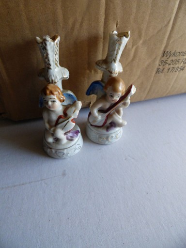 Zdjęcie oferty: stara  piękna porcelanowe figurki -aniołki