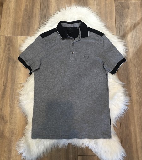 Zdjęcie oferty: Szara koszulka polo Armani Exchange S