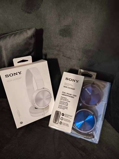 Zdjęcie oferty: 100% NOWE Słuchawki z mikrofonem SONY MDR ZX310AP 