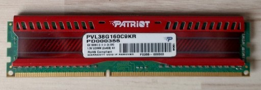 Zdjęcie oferty: PATRIOT Viper 4GB DDR3 1600MHz CL9