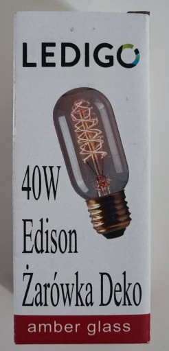 Zdjęcie oferty: Żarówka Edison LEDIGO 40W 11,2 cm żółta ciepła 2500K 