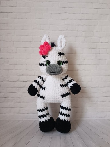 Zdjęcie oferty: Zebra rękodzieło, maskotka, pluszowa zabawka 