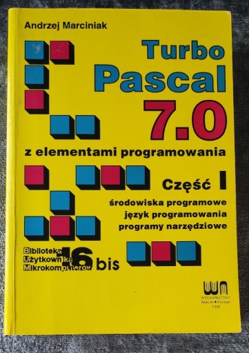 Zdjęcie oferty: TURBO PASCAL 7.0  Andrzej Marciniak