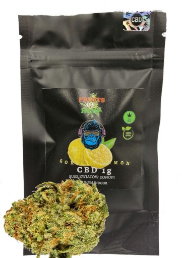 Zdjęcie oferty: Susz konopny CBD Gorilla Lemon 1g