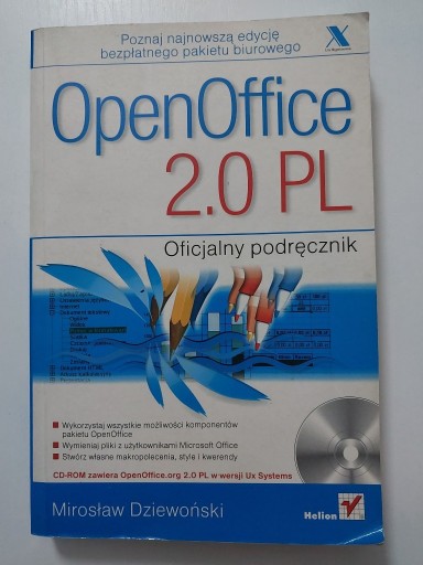 Zdjęcie oferty: M. Dziewoński - Open Office 2.0 PL Oficjalny podr.