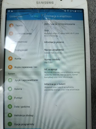 Zdjęcie oferty: Tablet Samsung A6 T280