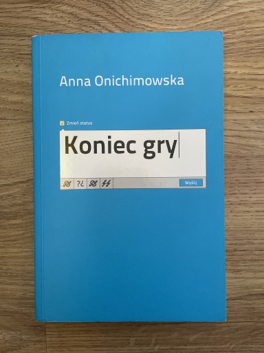 Zdjęcie oferty: Koniec gry Anna Onichimowska stan bardzo dobry