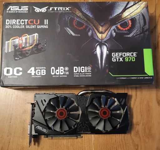 Zdjęcie oferty: ASUS GTX 970 STRIX OC 4GB - mało używana 