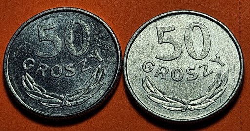 Zdjęcie oferty: 50 GROSZY 1986 - 87 Aluminium 