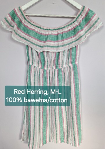 Zdjęcie oferty: Letnia sukienka hiszpanka midi, Red Herring, M-L 