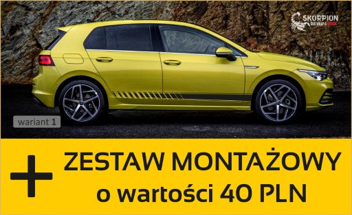 Zdjęcie oferty: Naklejki VW Golf 8 lub gabaryt.podobne 4 warianty