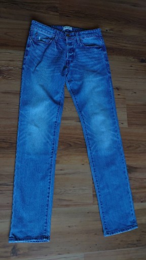 Zdjęcie oferty: Jack & Jones Męskie jeansy 30 x 34 niebieskie przecierane slim fit