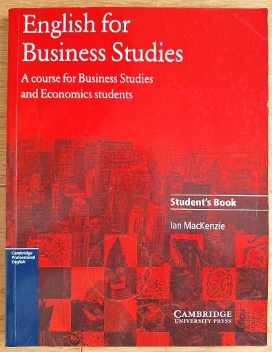 Zdjęcie oferty: English for Business Studies MacKenzie Cambridge