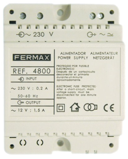 Zdjęcie oferty: FERMAX Zasilacz DIN-4 12V/1,5A