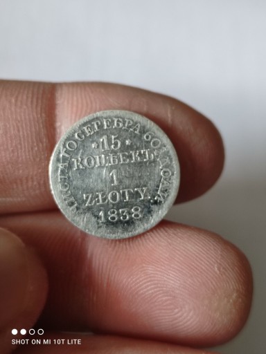 Zdjęcie oferty: 15 kopiejek 1 złoty w 1838 r 