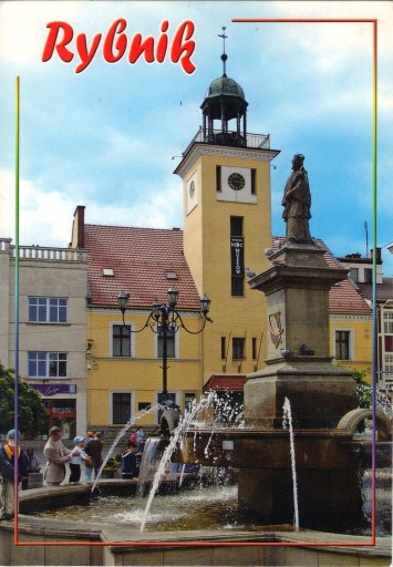 Zdjęcie oferty: RYBNIK - Rynek - Fontana - Pocztówka.