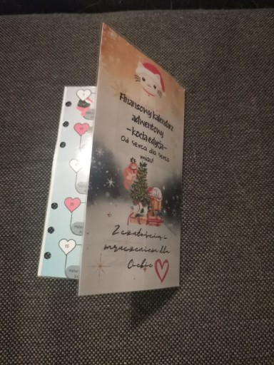 Zdjęcie oferty: Finansowy kalendarz adwentowy A6 kocia wersja 