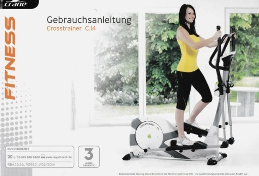 Zdjęcie oferty: Orbitrek trenażer rowerek Crosstrainer C 14 MAGNETYCZNY z pasem Polar T31