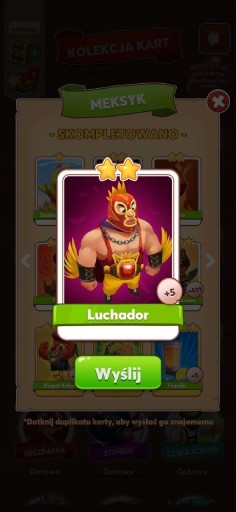 Zdjęcie oferty: LUCHADOR COIN COIN MASTER KARTA