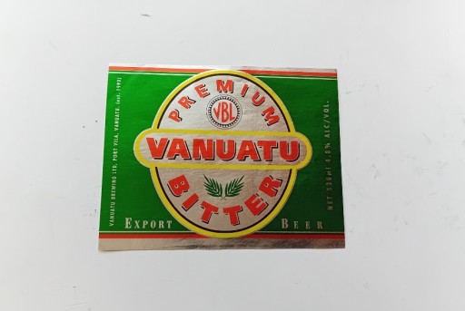 Zdjęcie oferty: Etykieta piwa z Vanuatu