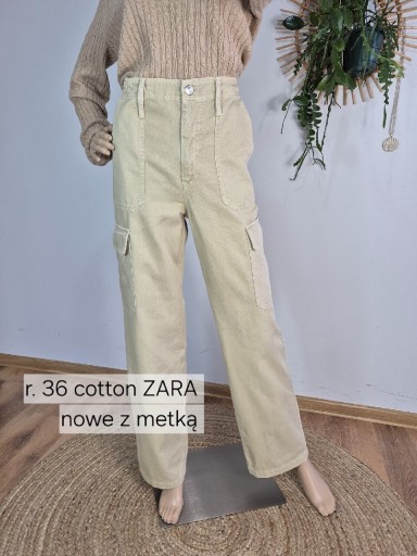 Zdjęcie oferty: Spodnie damskie S 36 Zara nowe z metką