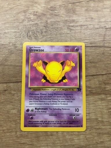 Zdjęcie oferty: Karta Pokemon Drowzee Team Rocket 54/82