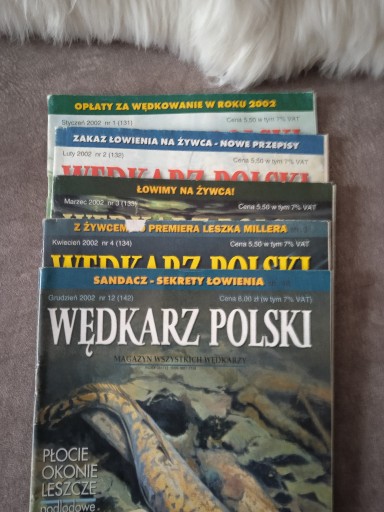 Zdjęcie oferty: Wędkarz Polski 2002-2009/33 numery +7 gratis