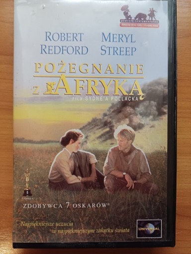 Zdjęcie oferty: Kaseta VHS z filmem "Pożegnanie z Afryką"