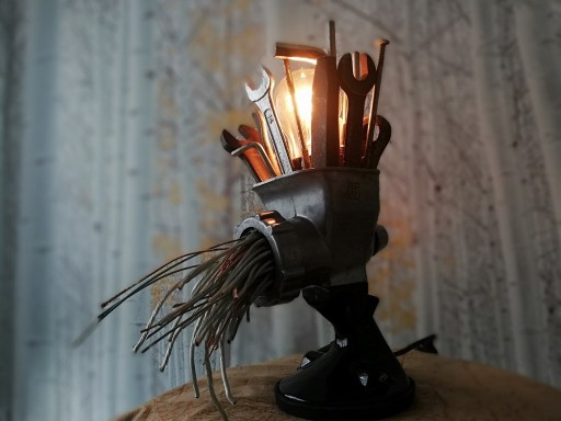 Zdjęcie oferty: Lampa steampunk loft handmade maszynka do mięsa