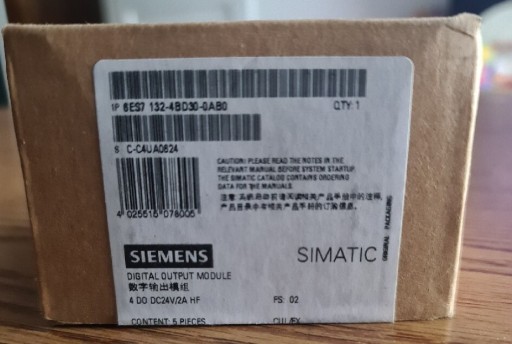 Zdjęcie oferty: Simatic DP,moduł wyjść binarnych 6ES7132-4BD30-0AB0