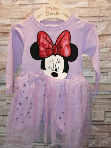 Zdjęcie oferty: Nowa sukienka fioletowa  Minnie r. 86/92