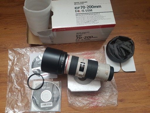 Zdjęcie oferty: Canon EF 70-200 f/4.0 L IS USM +UV Hoya Idealny