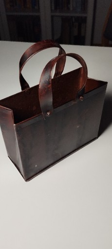 Zdjęcie oferty: Dekoracja, metaloplastyka, metalowa torba