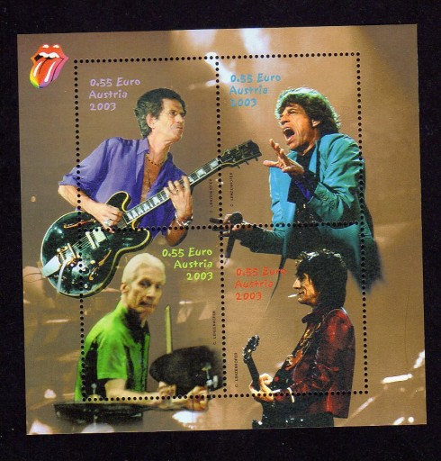 Zdjęcie oferty: Austria 2003 - zespół Rolling Stones, Mi blok 23**