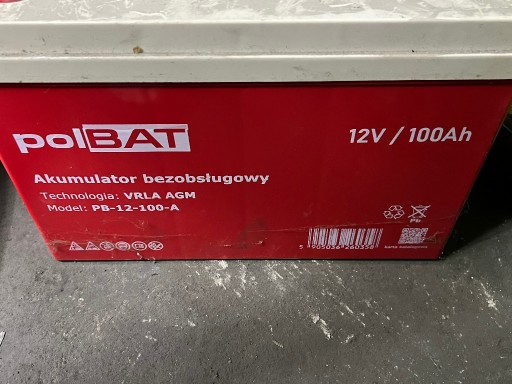 Zdjęcie oferty: 4 SZTUKI AKUMULATOR  AGM 12V 100 Ah Łodzie / Kampery / zasilanie awaryjne