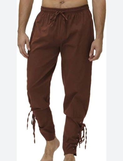 Zdjęcie oferty: Spodnie męskie brąz,,,L",nowe,słowianie,wiking(31c